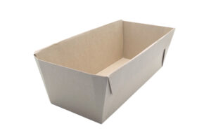 Backform aus Karton für Leberkäse, bedruckbar, nachhaltig aus Karton